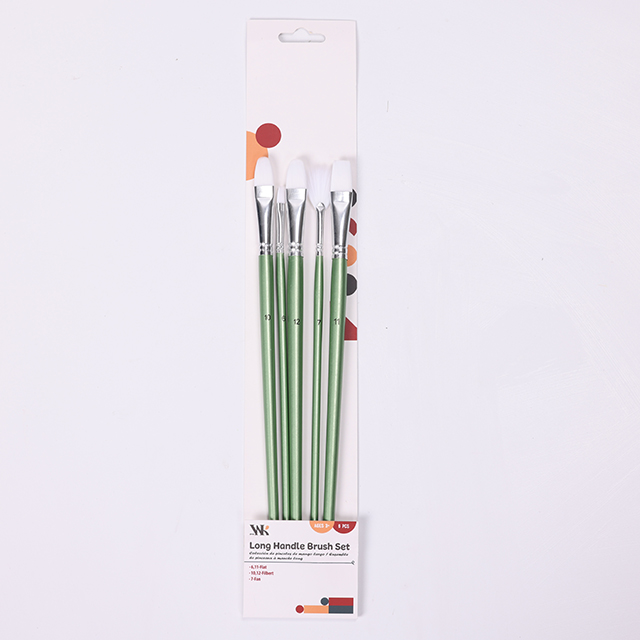 5er-Pack weiße Ölpinsel-Set