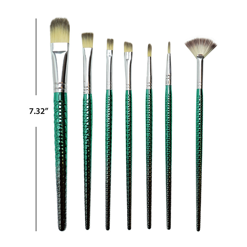 Meerjungfrauenblauer Pinsel mit langem Griff für Kinder