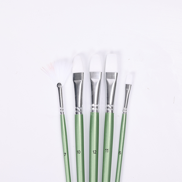 5er-Pack weiße Ölpinsel-Set