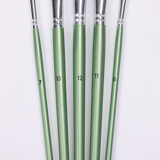 5er-Pack weiße Ölpinsel-Set