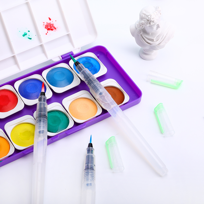 Nachfüllbare Aquarell-Pinselstifte, auslaufsicherer Wasserpinsel zum Malen