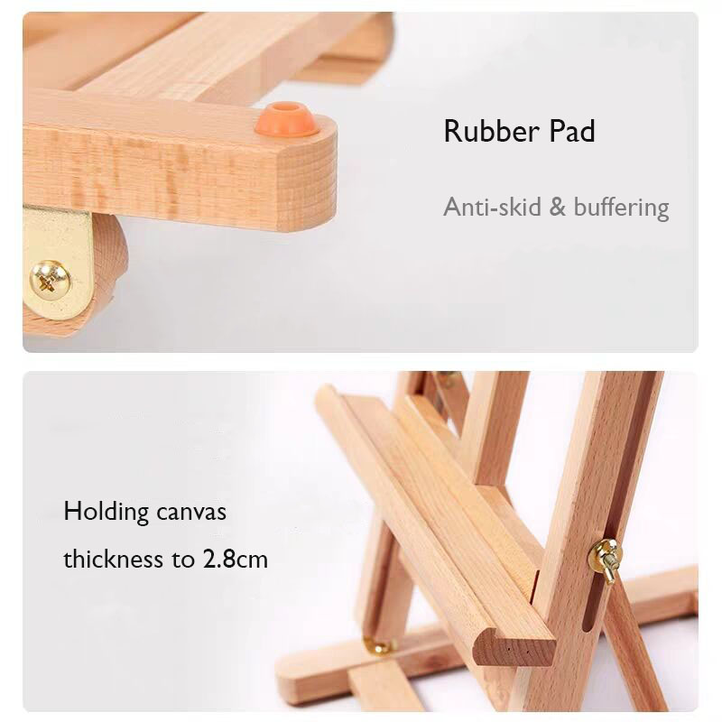 Verstellbare große Tischplatten-Holz-H-Frame-Studio-Staffelei