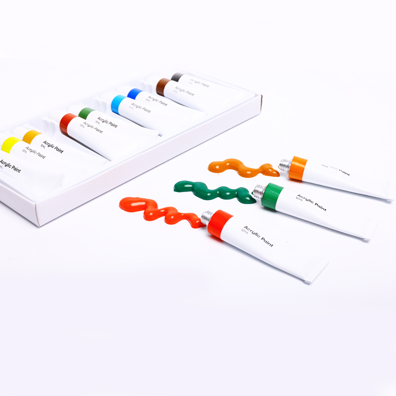 Acrylfarbenset mit Tisch -Staffelei in Leinwand