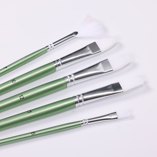 5er-Pack weiße Ölpinsel-Set